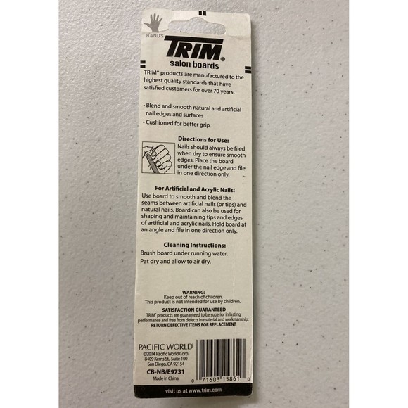 Trim Salon Boards Heavy Duty/Medium Grit 2 Pack Multi-colored - Picture 2 of 2